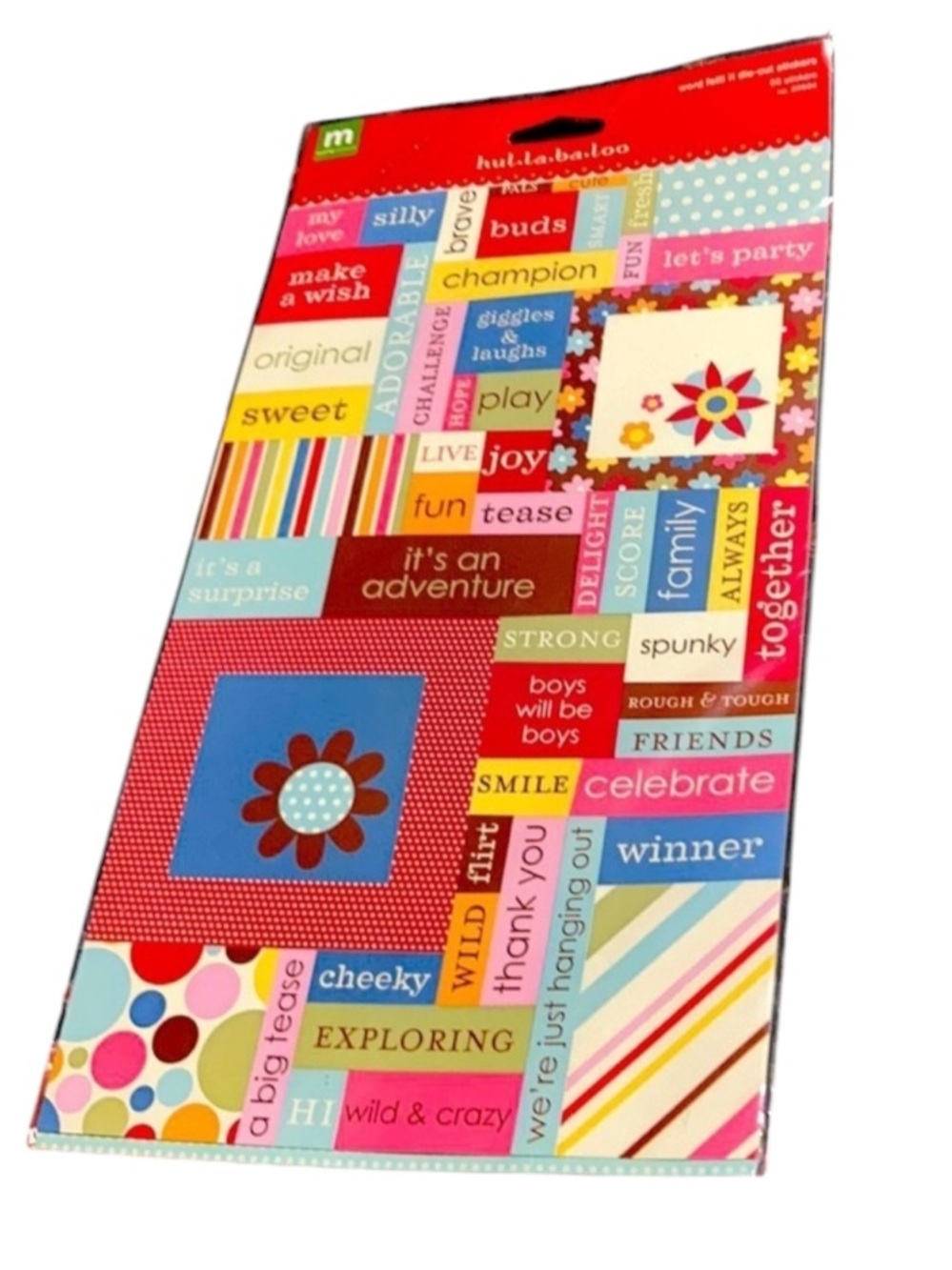 Making Memories chipboard words  die cut 55 stickers